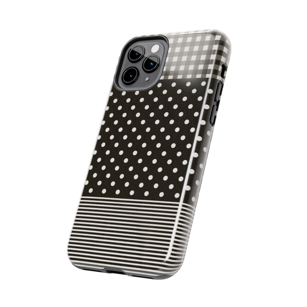 Mixed Patterns Polka Dots/Strips Phone Case