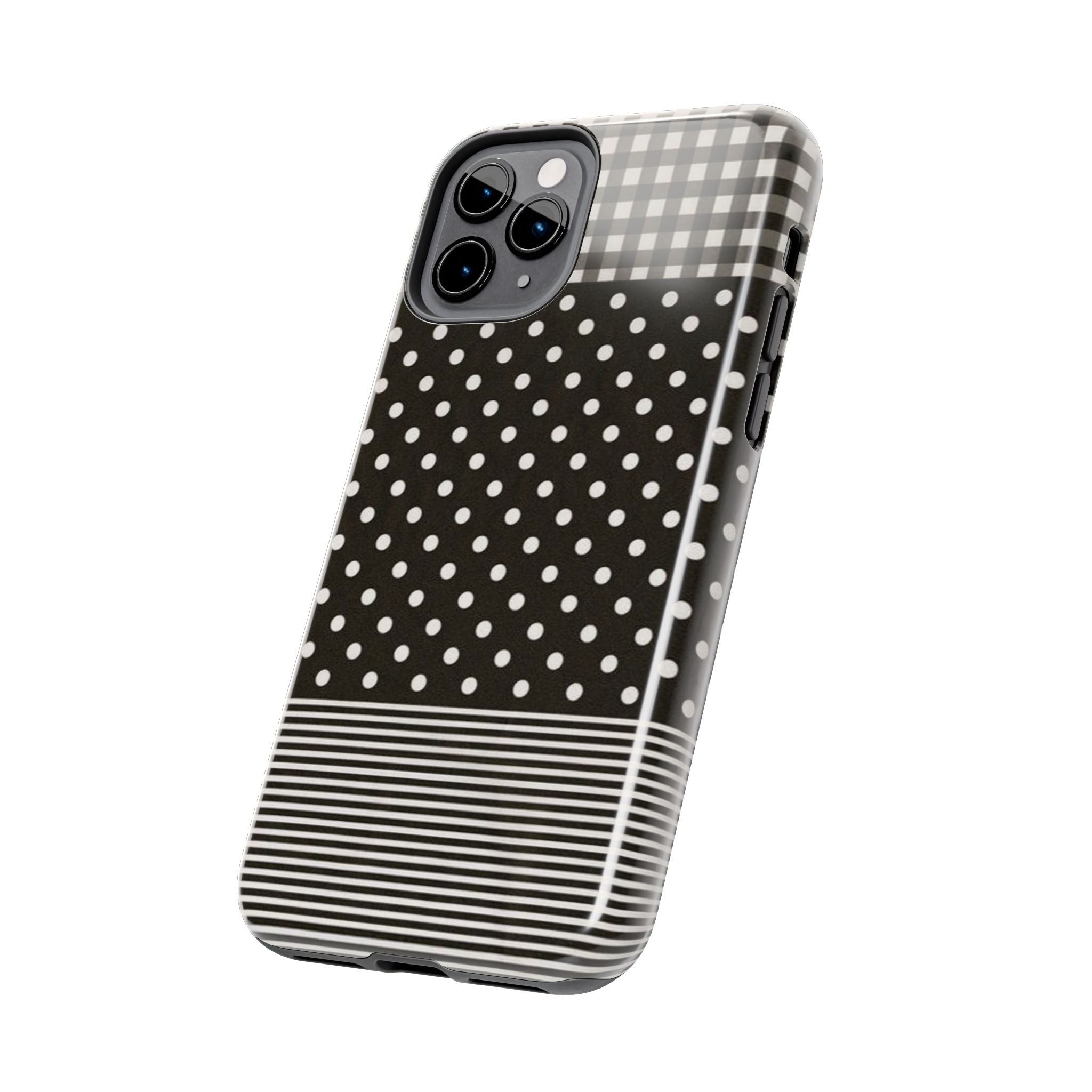Mixed Patterns Polka Dots/Strips Phone Case