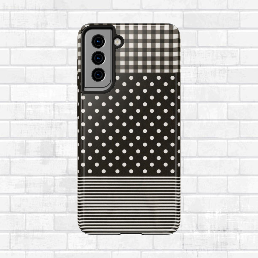 Mixed Patterns Polka Dots/Strips Phone Case