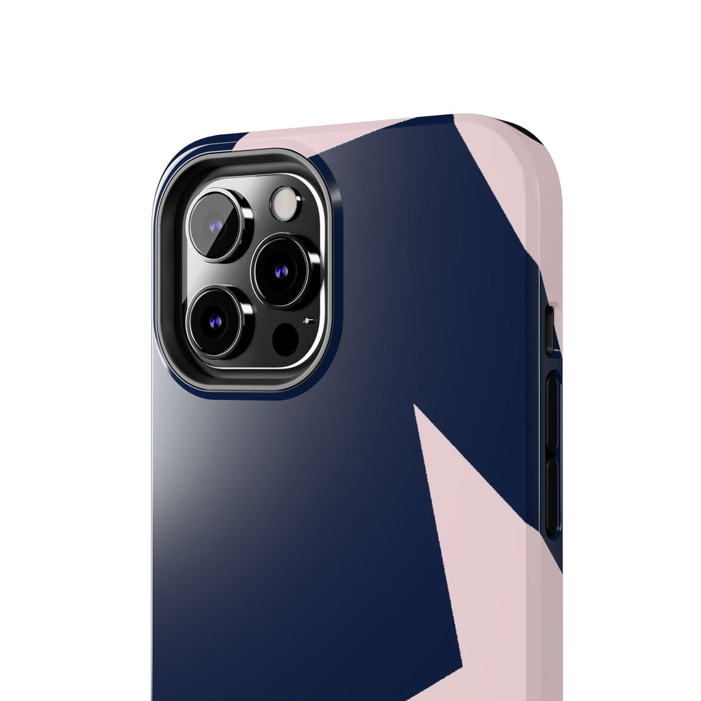 Navy Light Pink Stars Phone Case