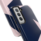 Navy Light Pink Stars Phone Case