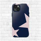 Navy Light Pink Stars Phone Case