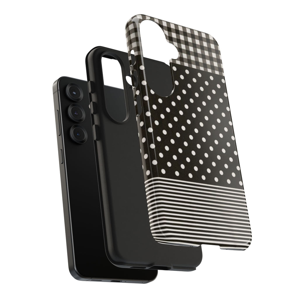 Mixed Patterns Polka Dots/Strips Phone Case
