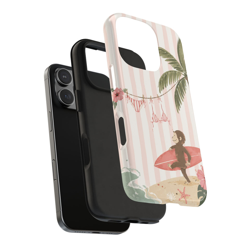 Pink Curious George Phone Case