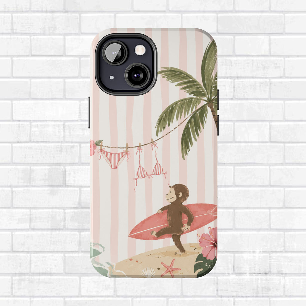 Pink Curious George Phone Case