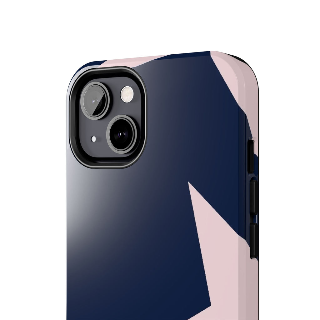 Navy Light Pink Stars Phone Case