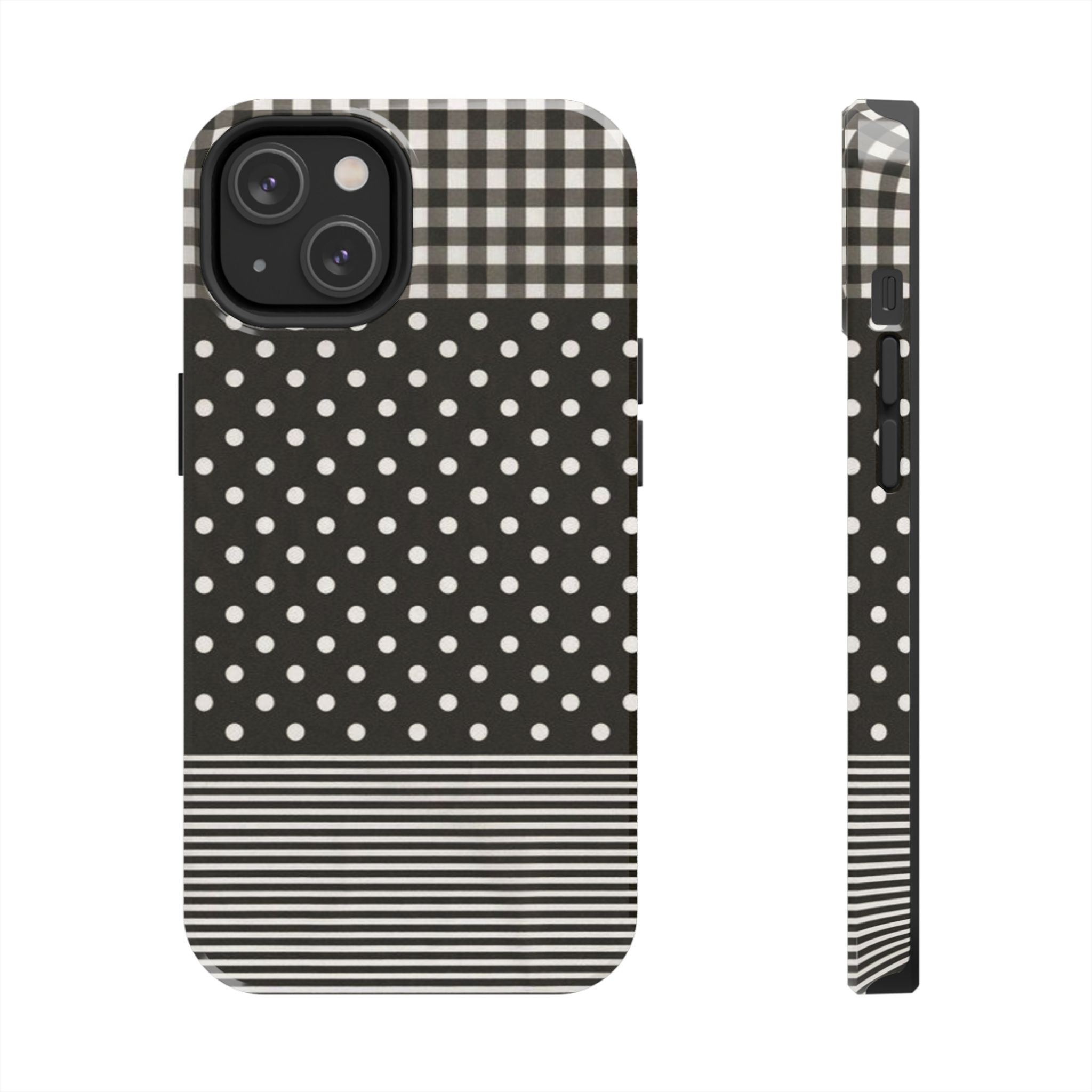 Mixed Patterns Polka Dots/Strips Phone Case