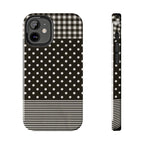 Mixed Patterns Polka Dots/Strips Phone Case