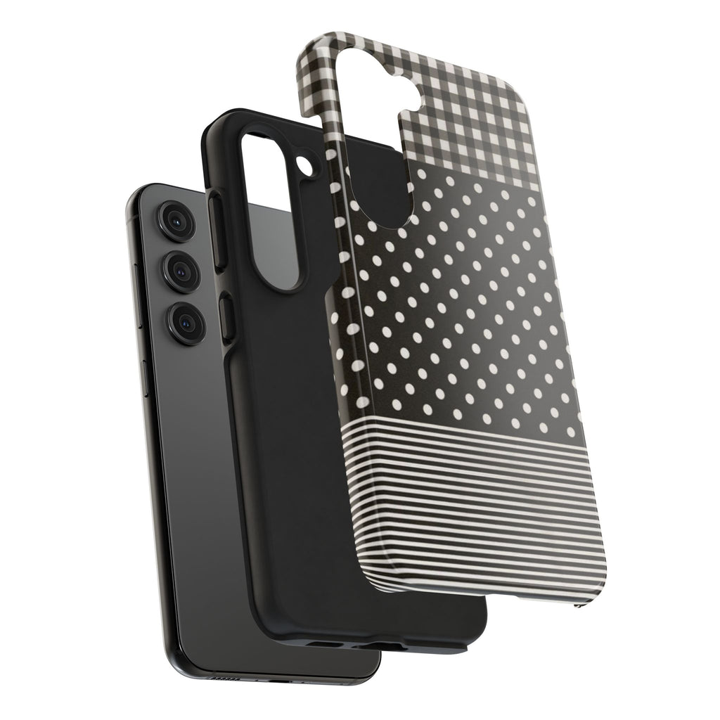 Mixed Patterns Polka Dots/Strips Phone Case