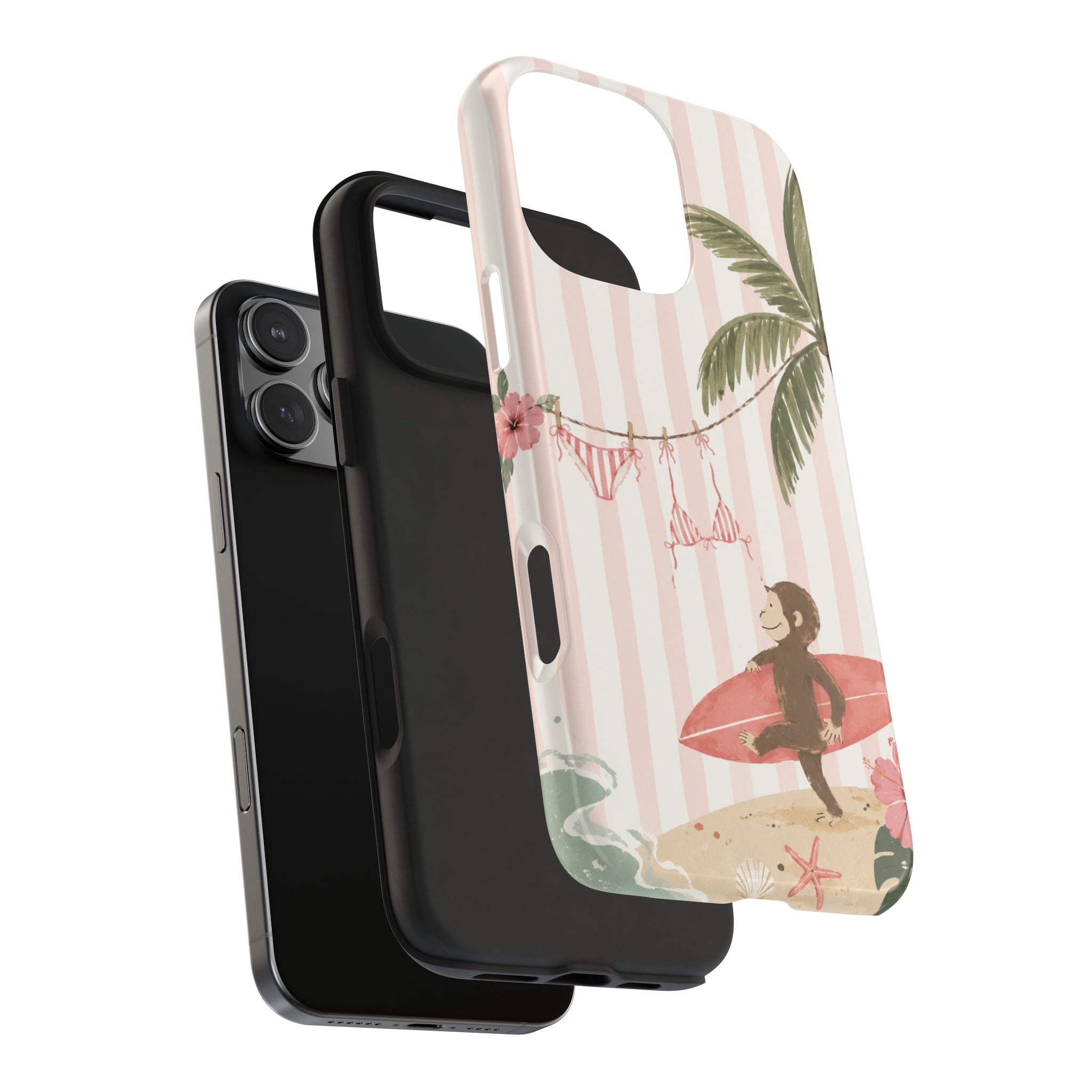 Pink Curious George Phone Case
