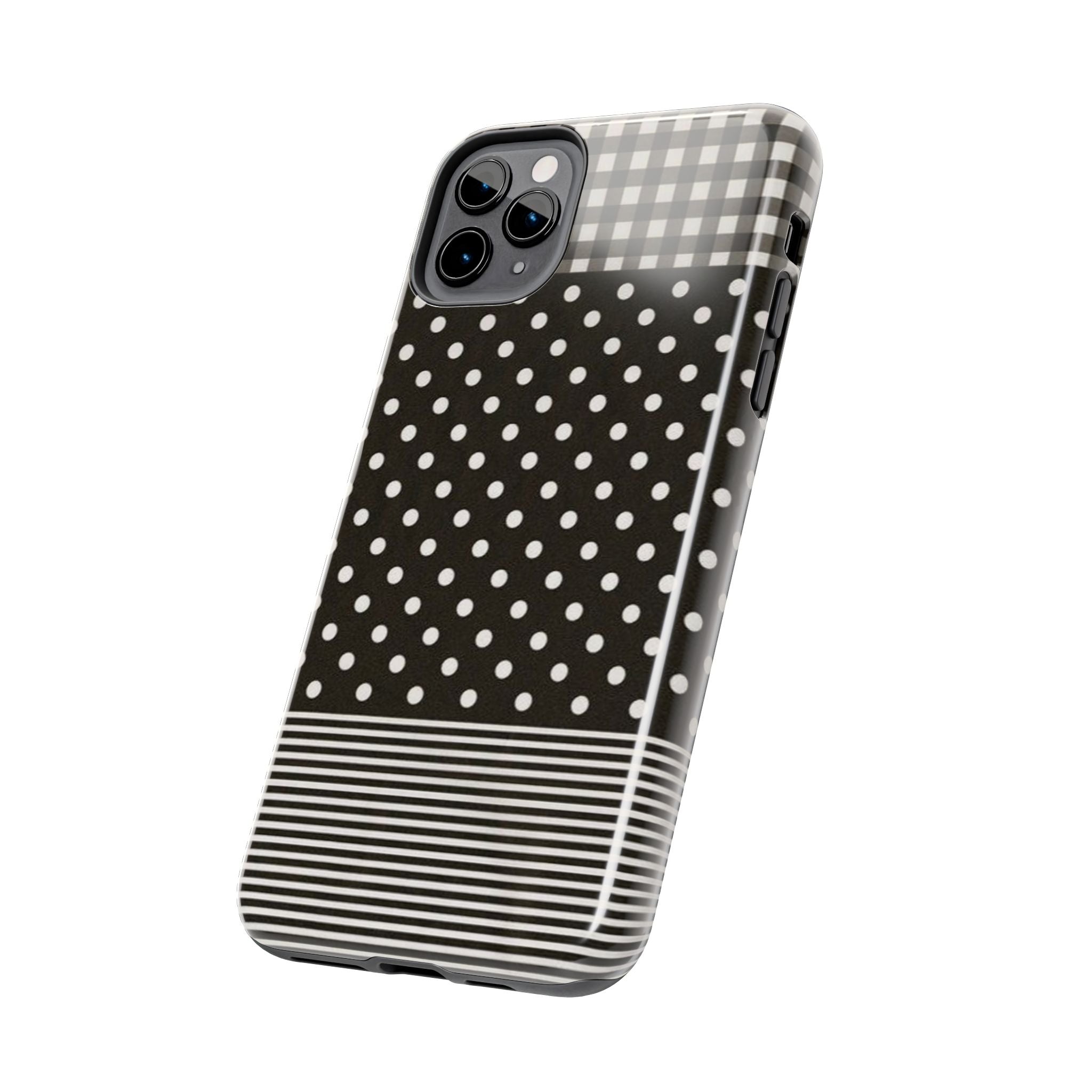 Mixed Patterns Polka Dots/Strips Phone Case
