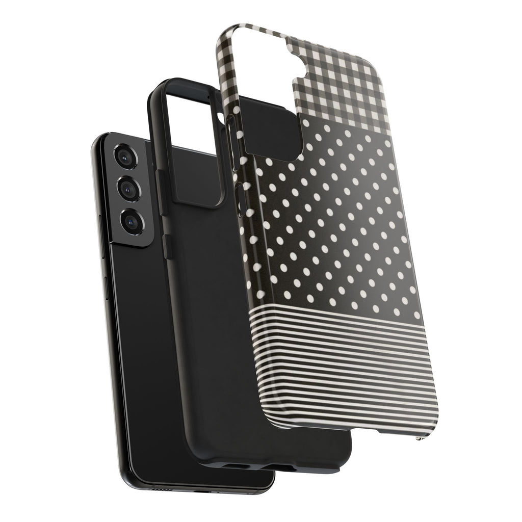Mixed Patterns Polka Dots/Strips Phone Case