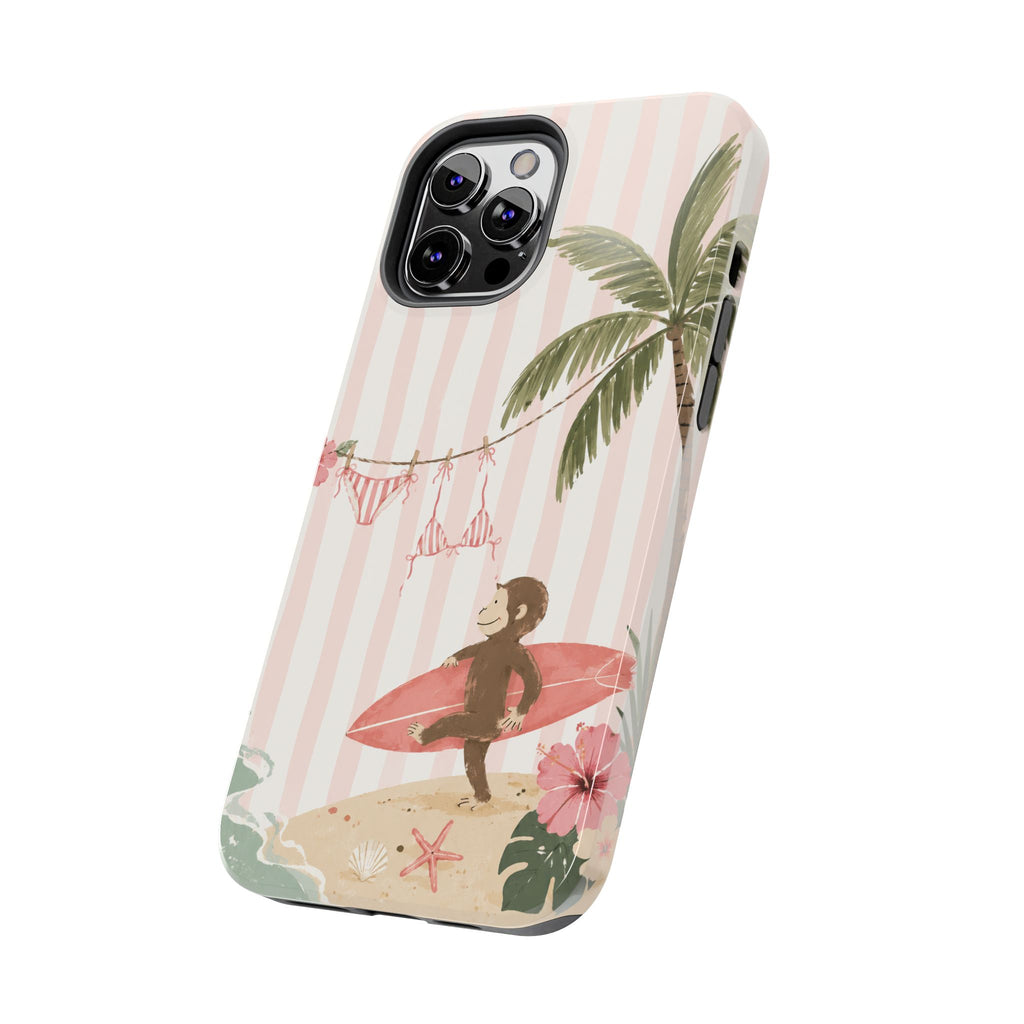 Pink Curious George Phone Case