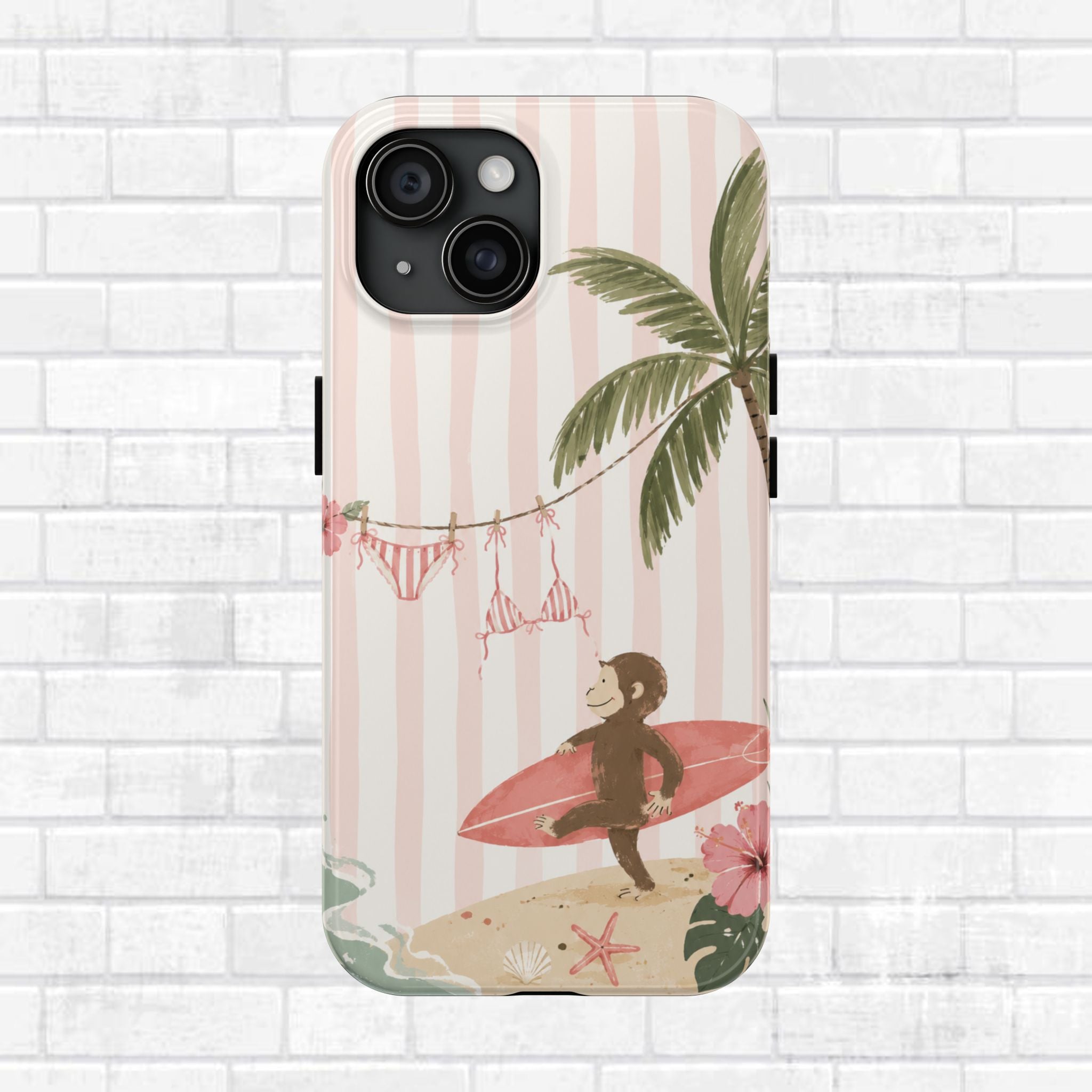 Pink Curious George Phone Case