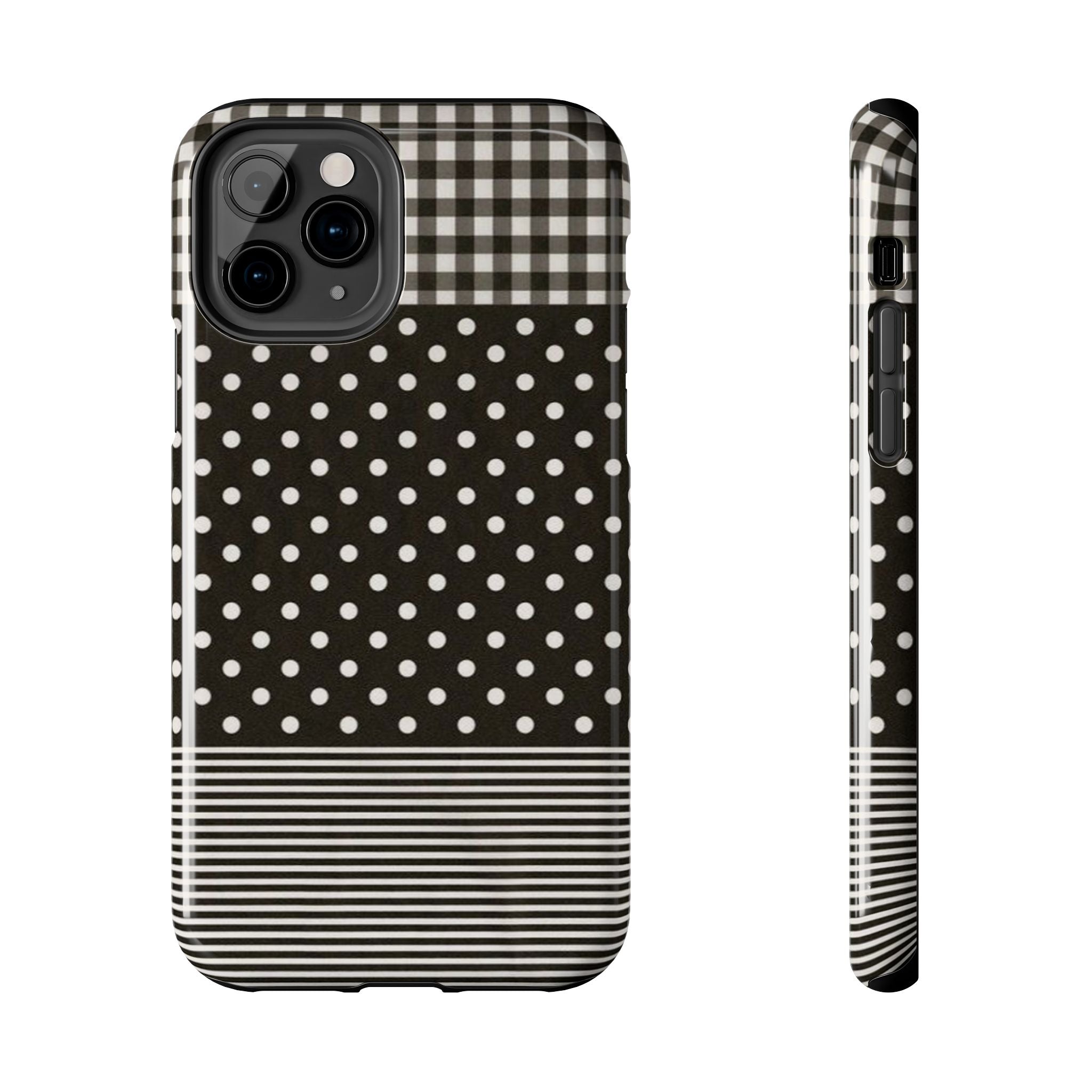 Mixed Patterns Polka Dots/Strips Phone Case