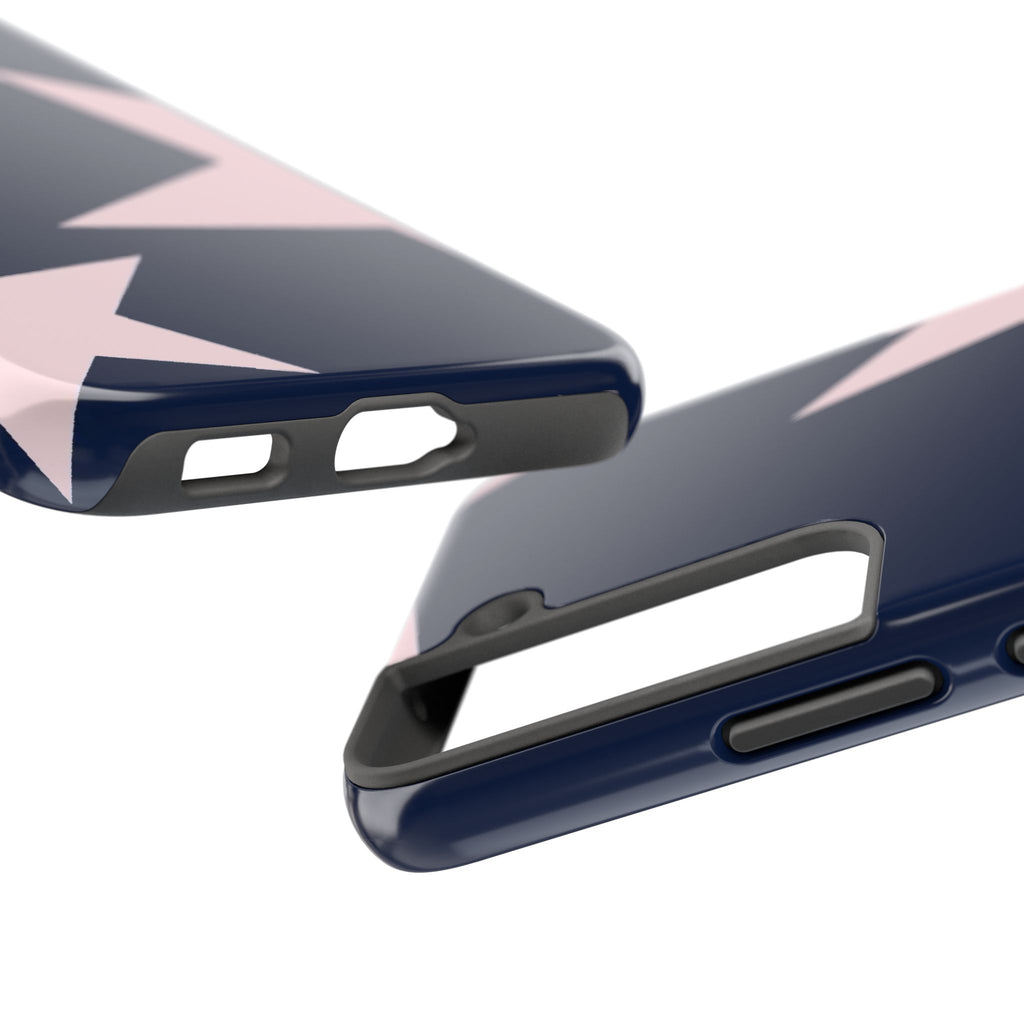Navy Light Pink Stars Phone Case