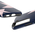 Navy Light Pink Stars Phone Case