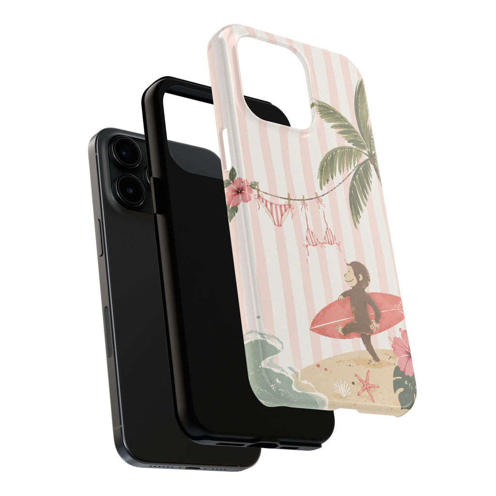 Pink Curious George Phone Case