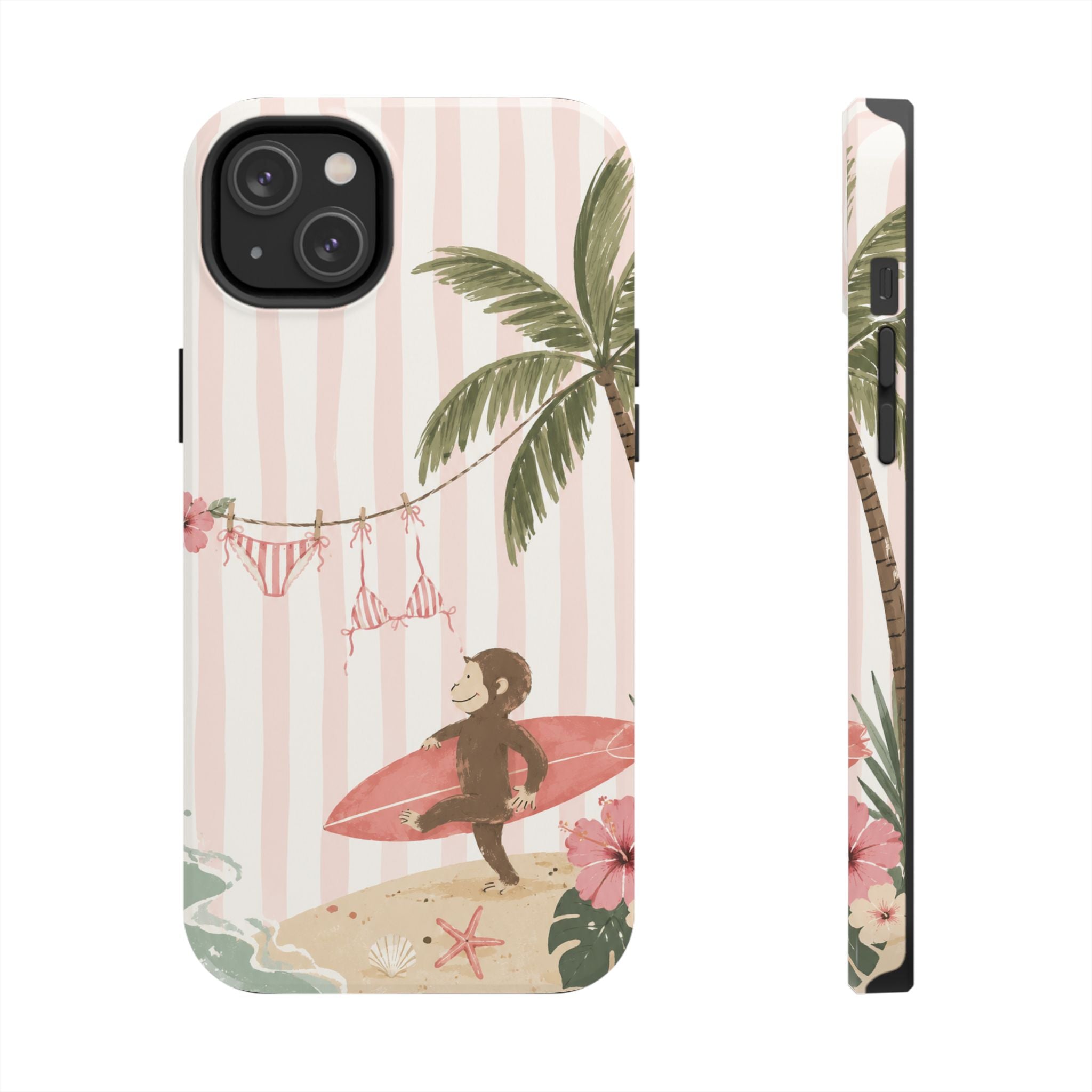 Pink Curious George Phone Case