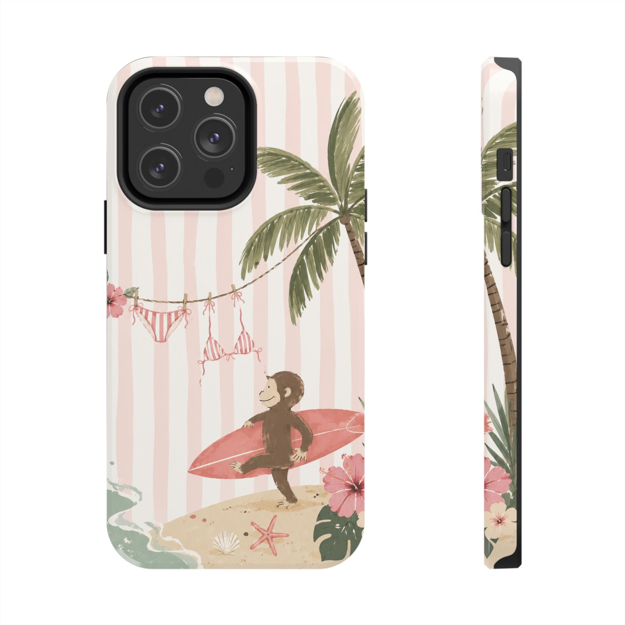 Pink Curious George Phone Case