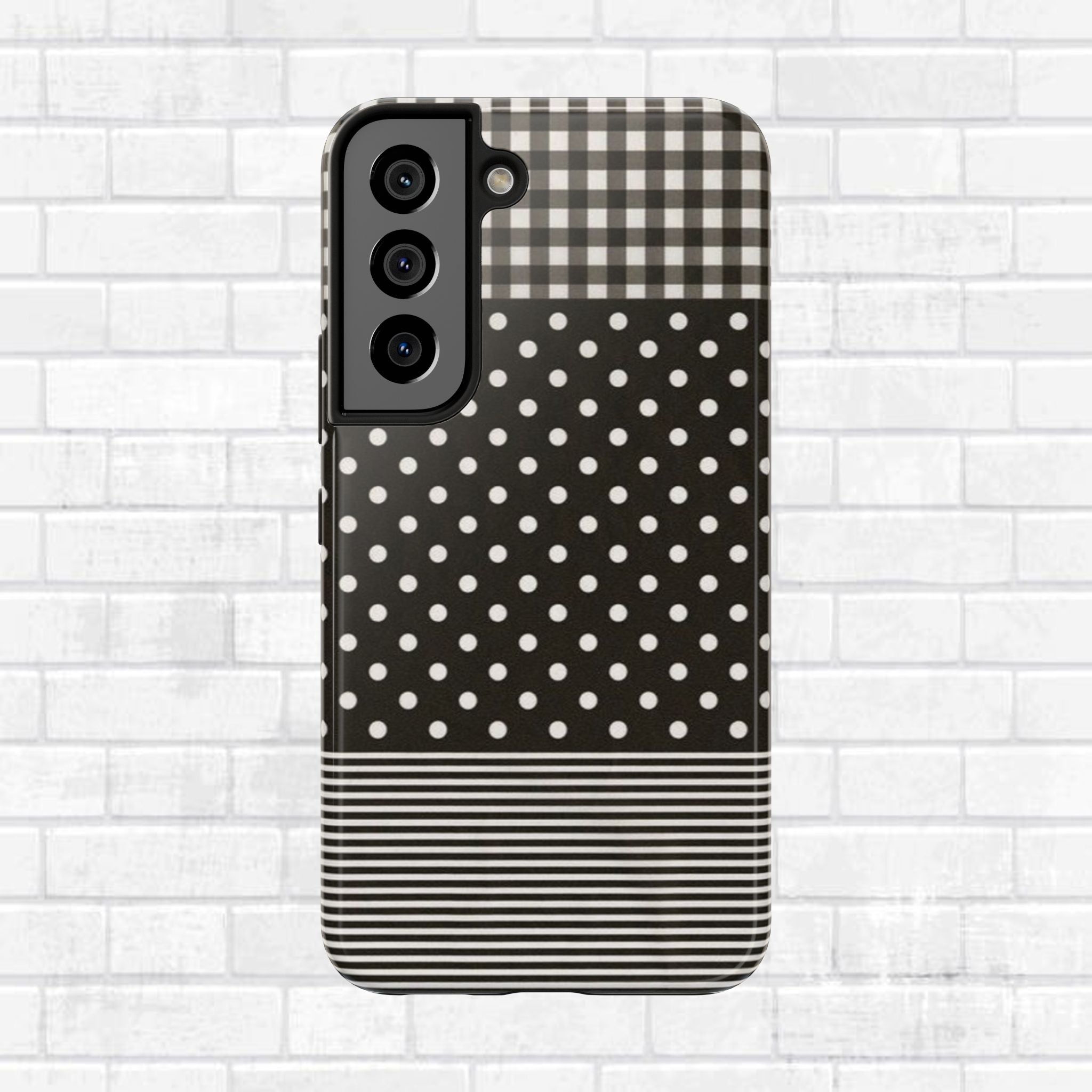 Mixed Patterns Polka Dots/Strips Phone Case
