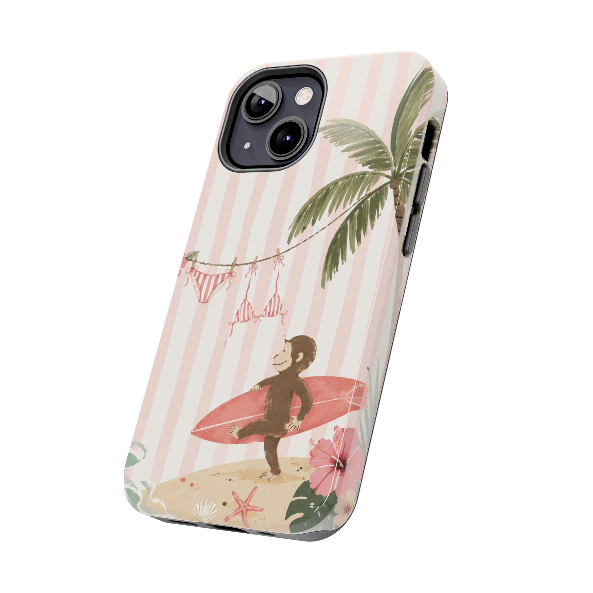Pink Curious George Phone Case