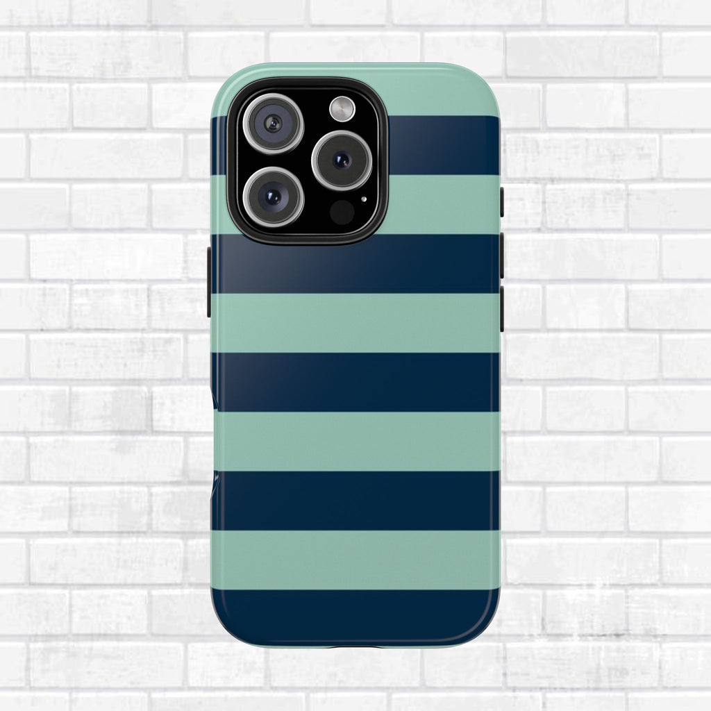 Navy and Teal Phone Case