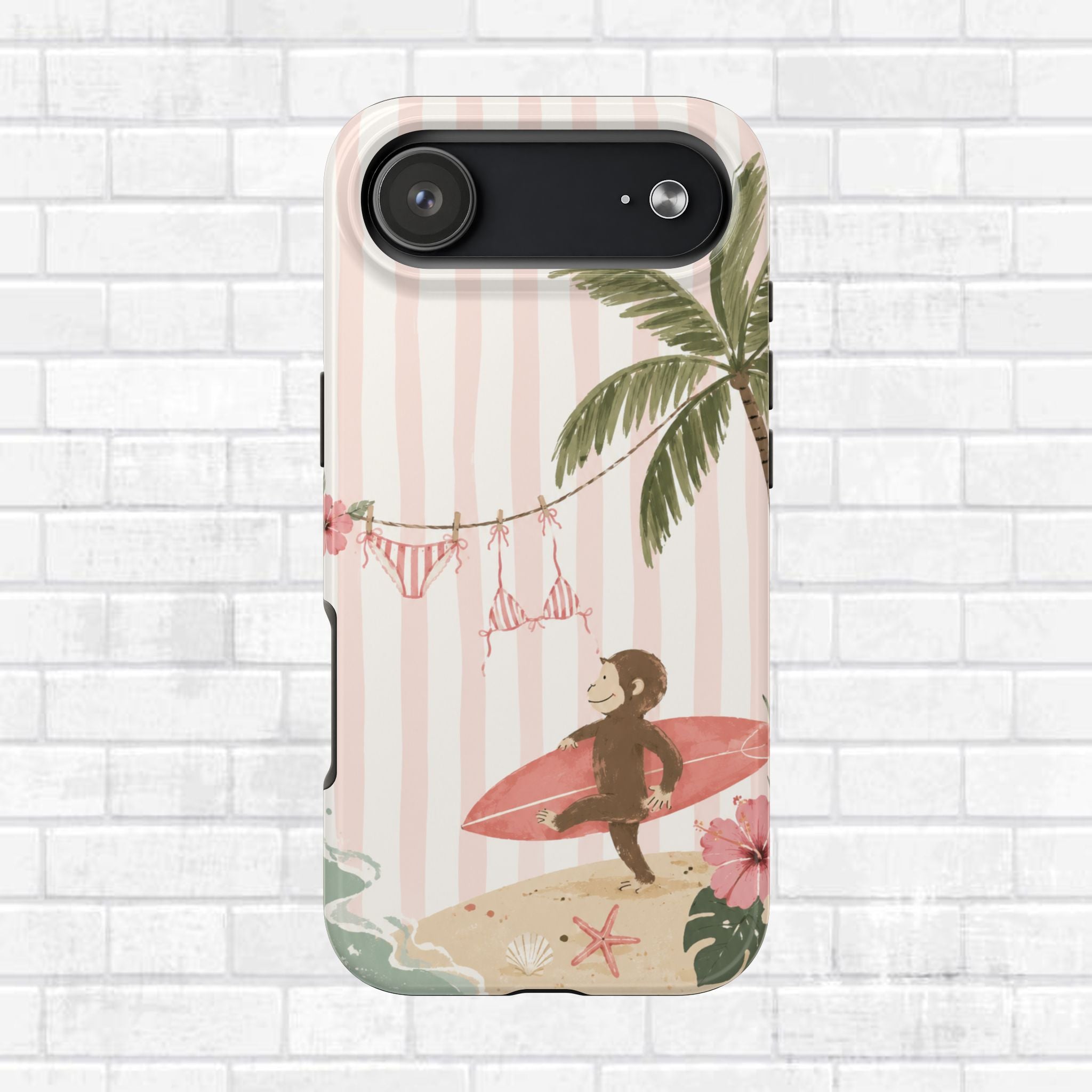 Pink Curious George Phone Case