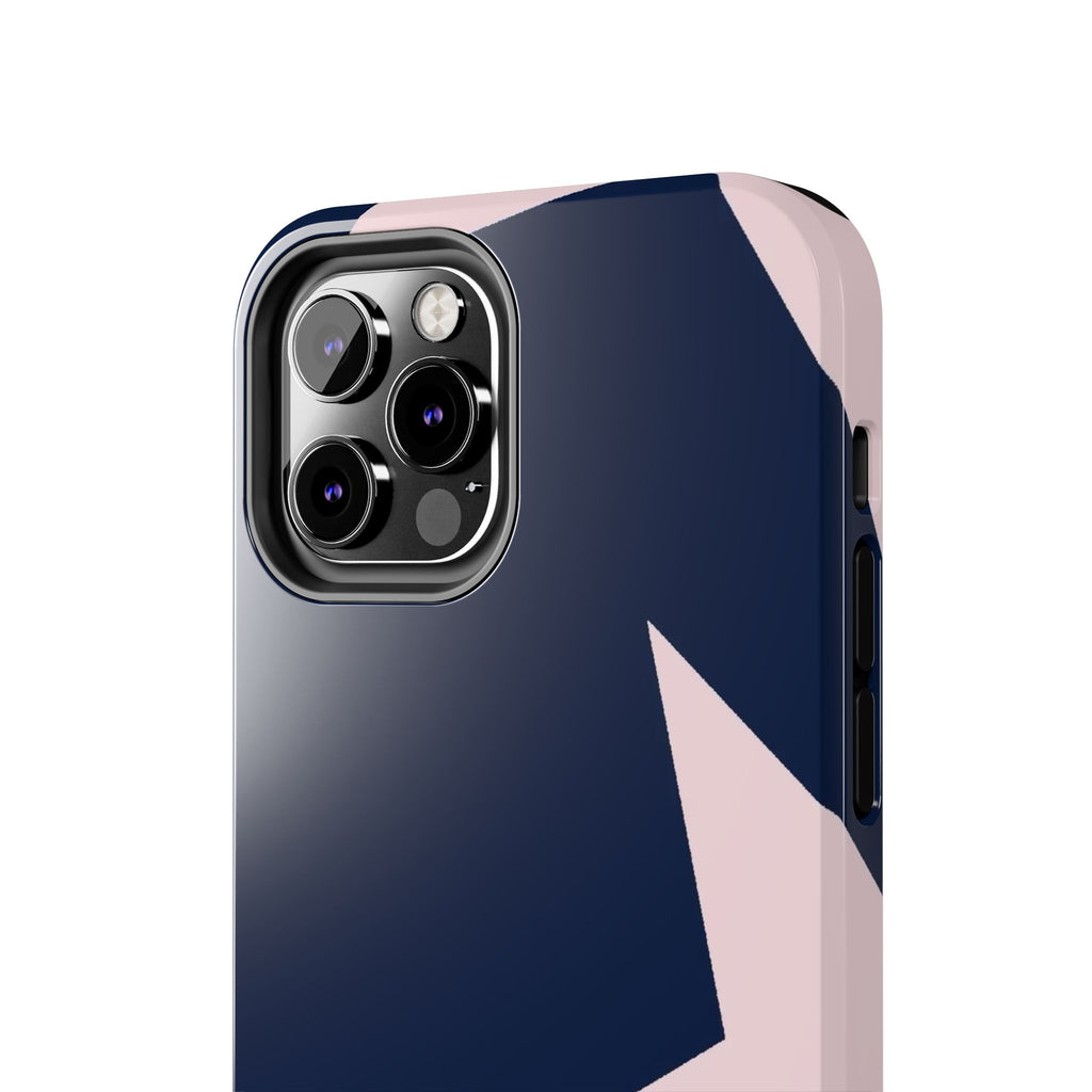 Navy Light Pink Stars Phone Case