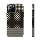 Mixed Patterns Polka Dots/Strips Phone Case
