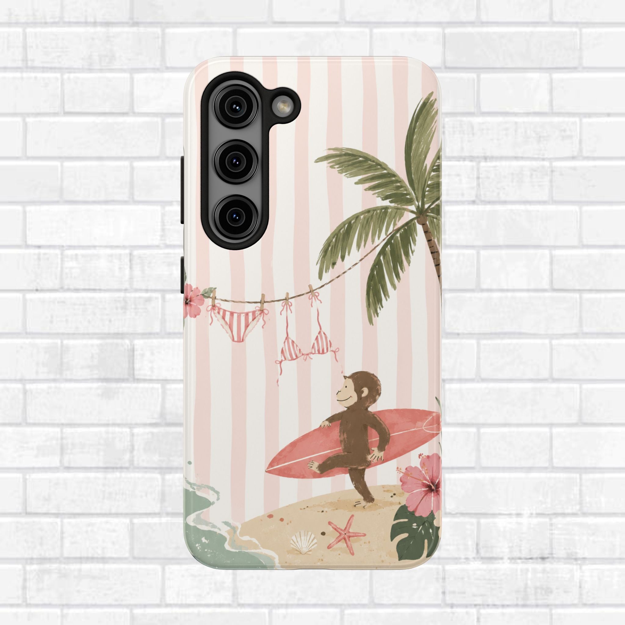 Pink Curious George Phone Case