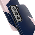 Navy Light Pink Stars Phone Case