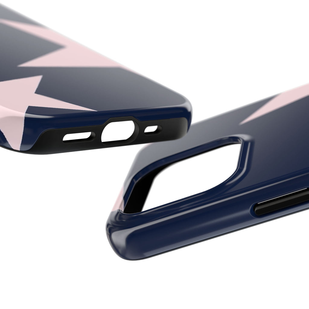 Navy Light Pink Stars Phone Case