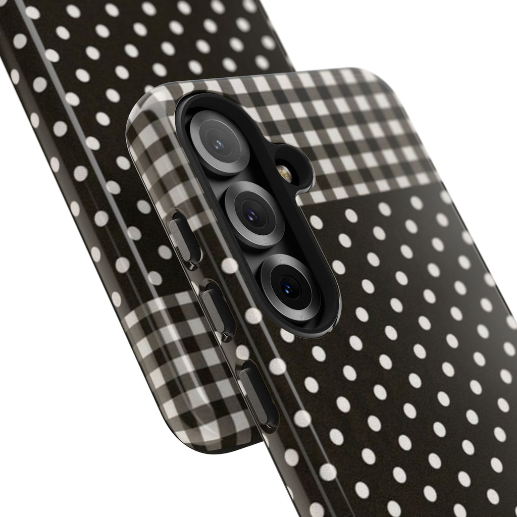 Mixed Patterns Polka Dots/Strips Phone Case