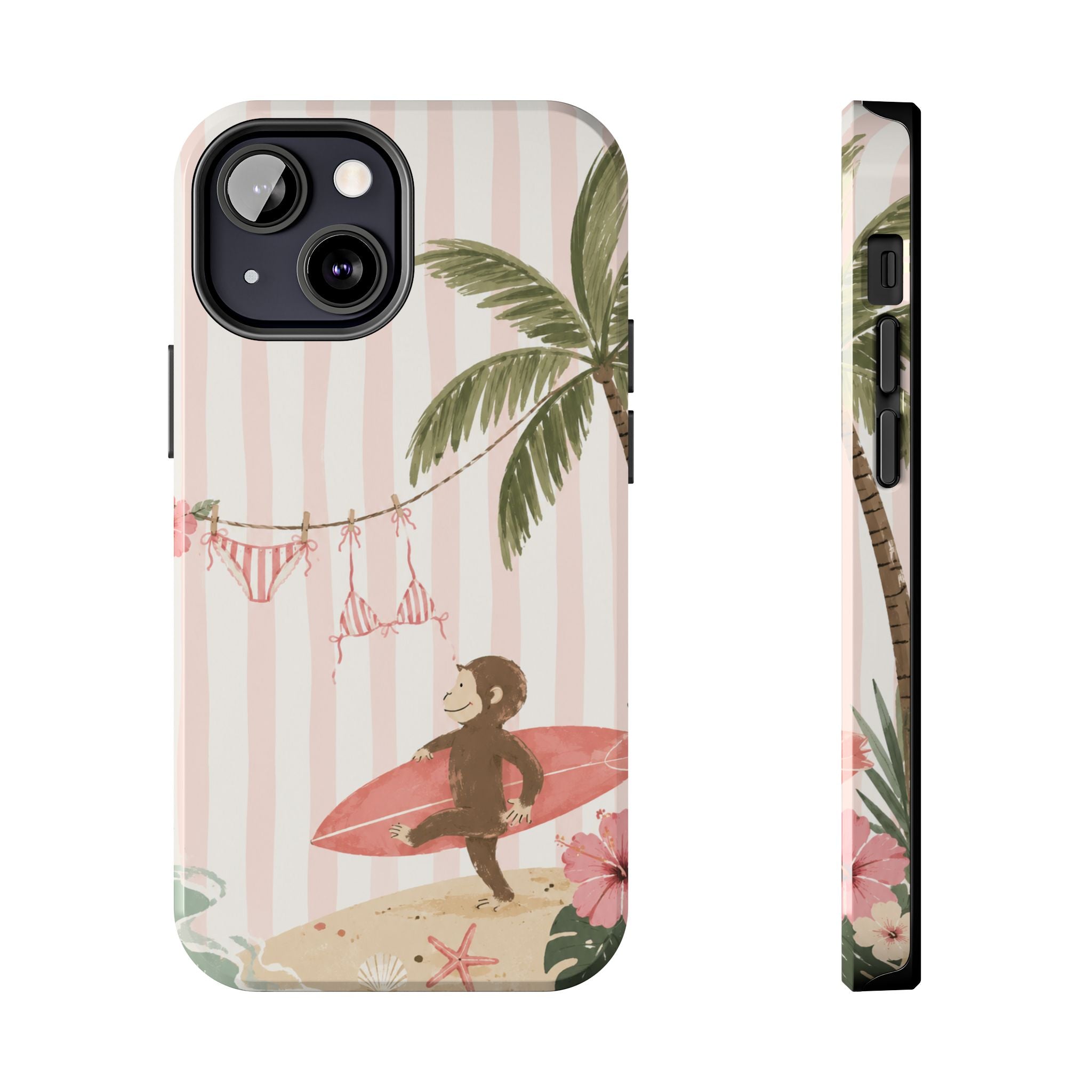 Pink Curious George Phone Case