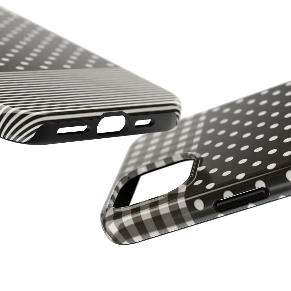 Mixed Patterns Polka Dots/Strips Phone Case