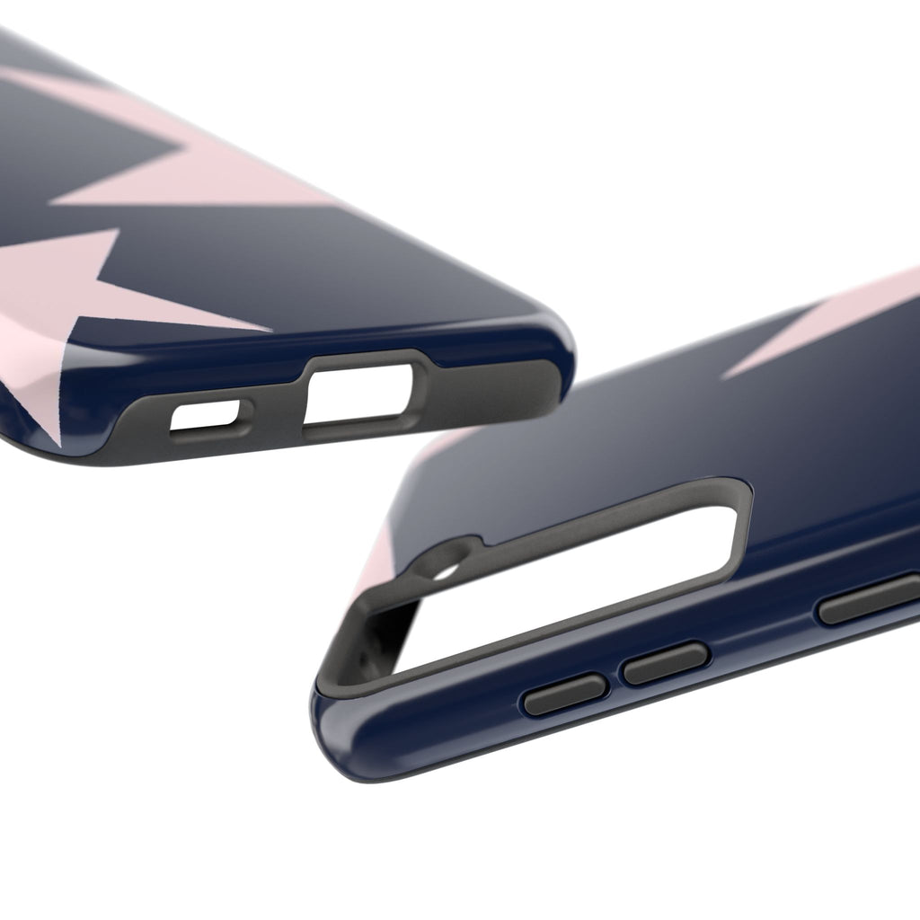 Navy Light Pink Stars Phone Case