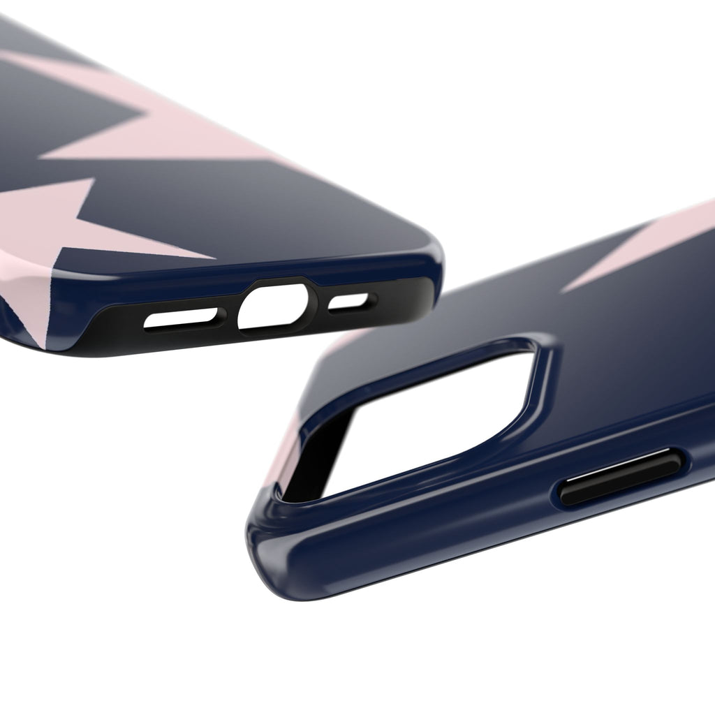 Navy Light Pink Stars Phone Case