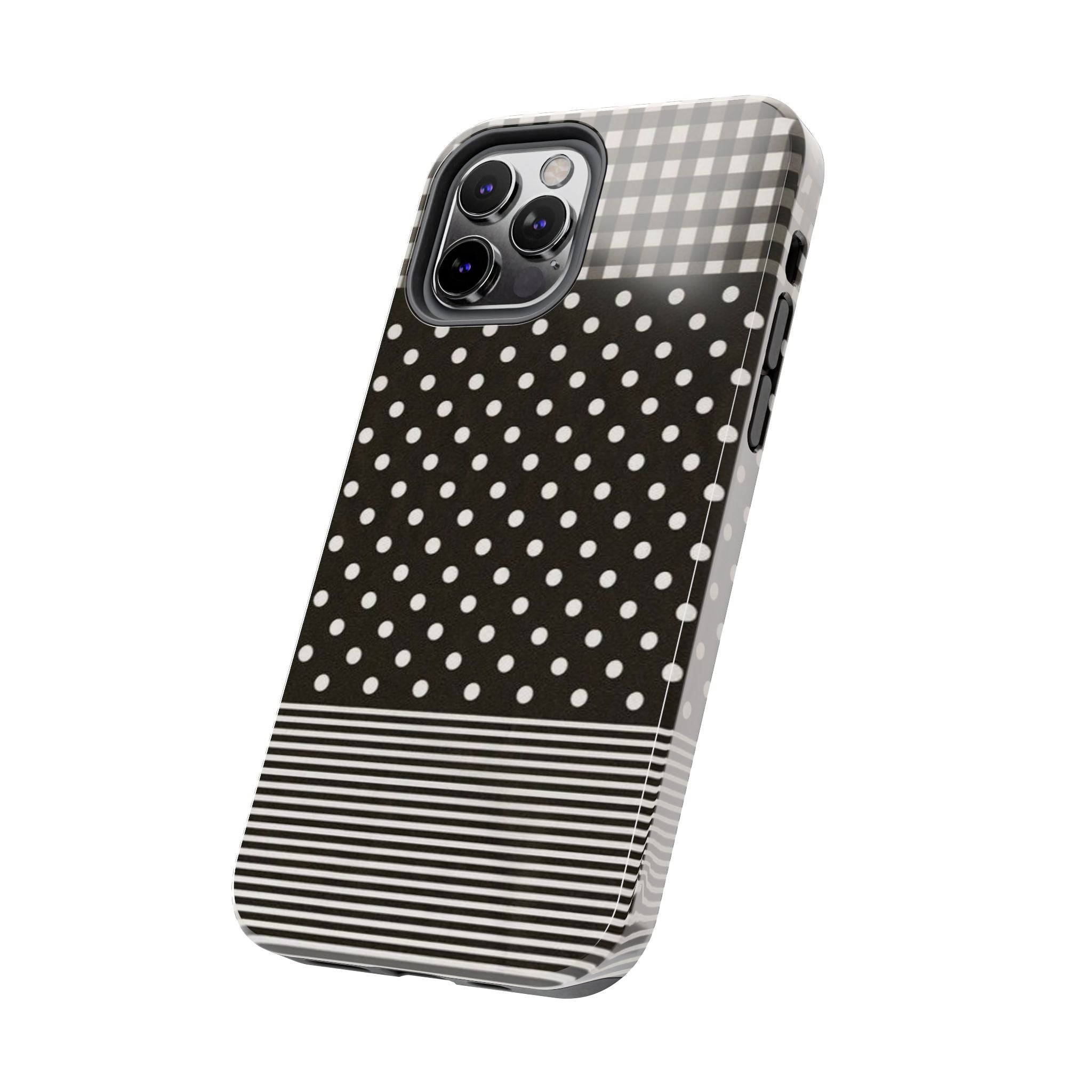 Mixed Patterns Polka Dots/Strips Phone Case
