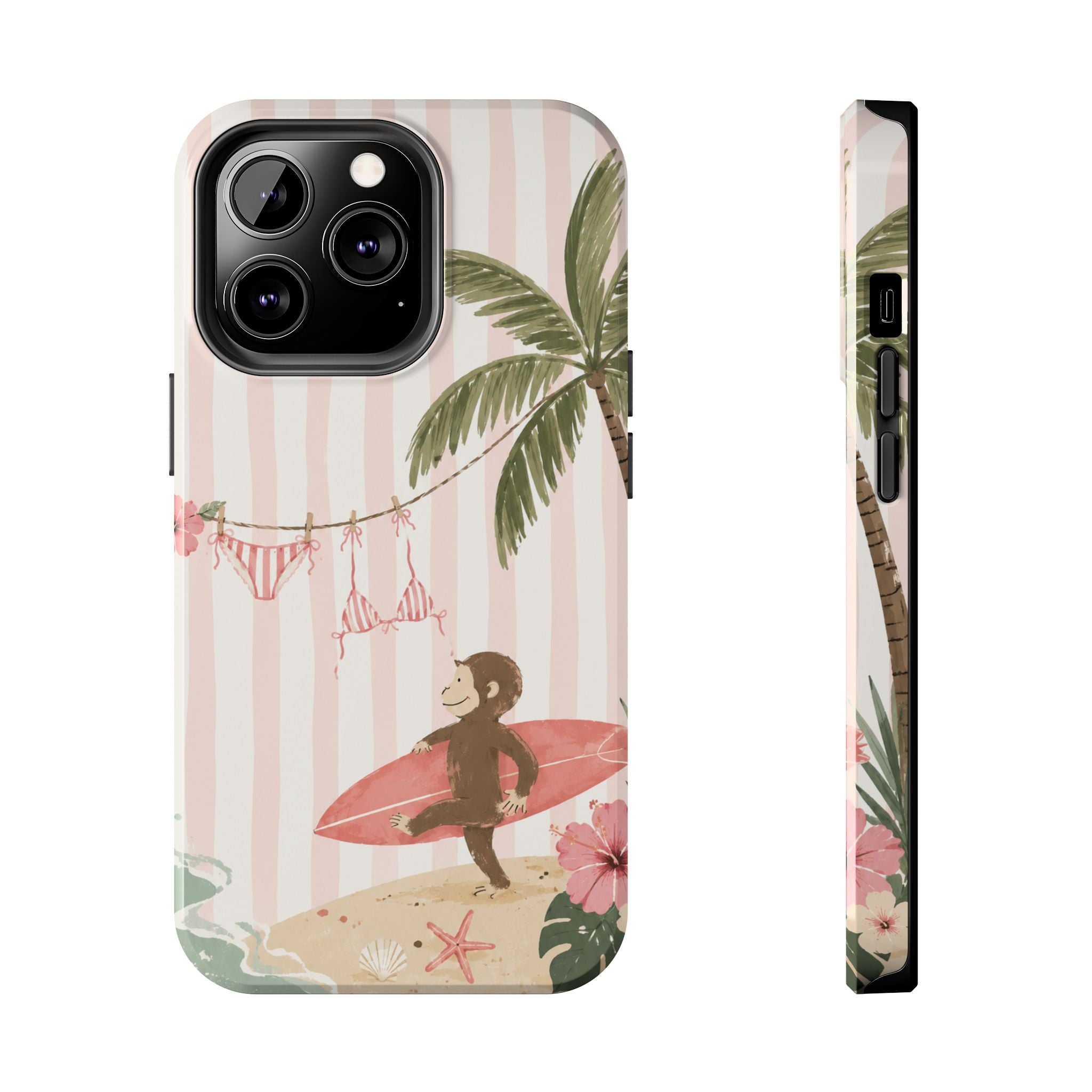 Pink Curious George Phone Case