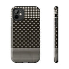 Mixed Patterns Polka Dots/Strips Phone Case