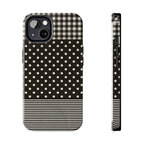 Mixed Patterns Polka Dots/Strips Phone Case