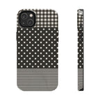 Mixed Patterns Polka Dots/Strips Phone Case
