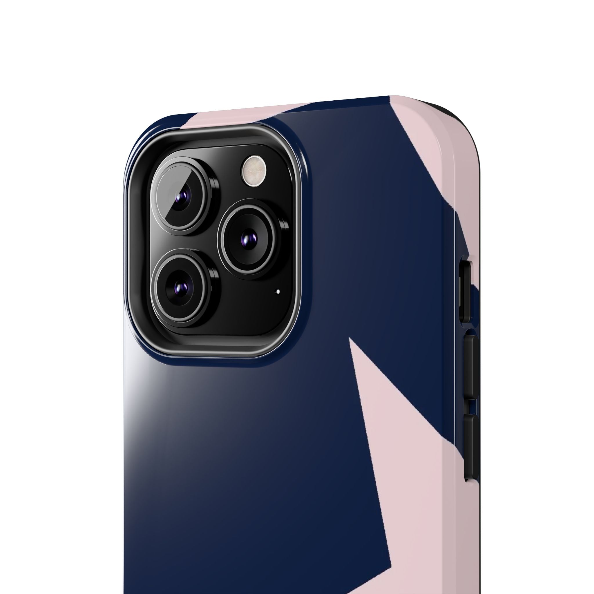 Navy Light Pink Stars Phone Case