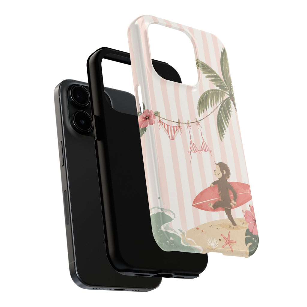 Pink Curious George Phone Case