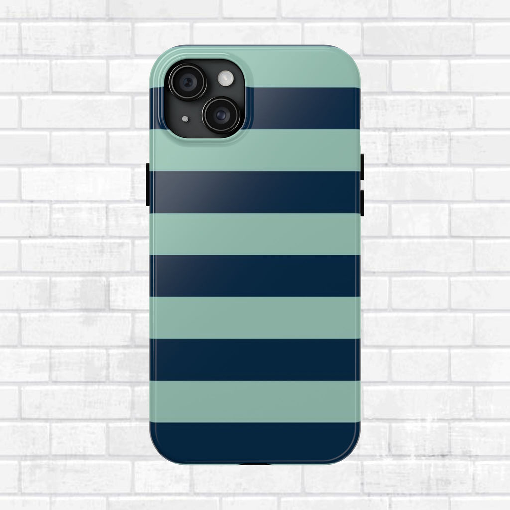 Navy and Teal Phone Case