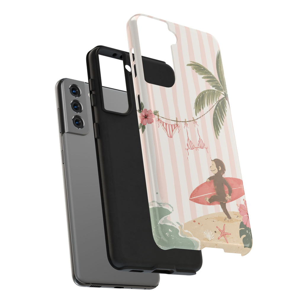 Pink Curious George Phone Case