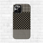 Mixed Patterns Polka Dots/Strips Phone Case
